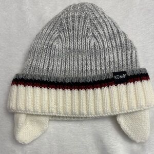 Kombi Kids Knit Hat in Gray and Cream